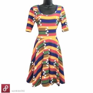 Multi-colored LulaRoe Nicole Dress